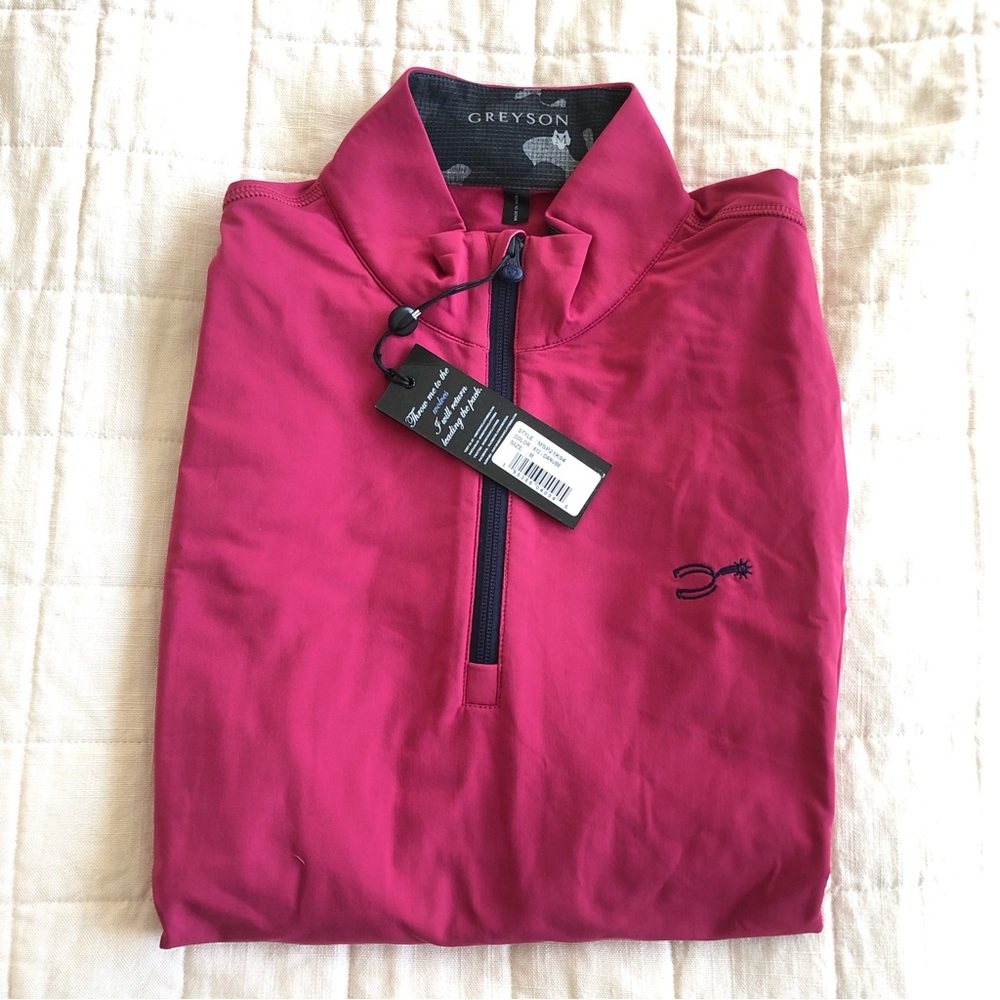 New with tags Long sleeve quarter zip golf pull over